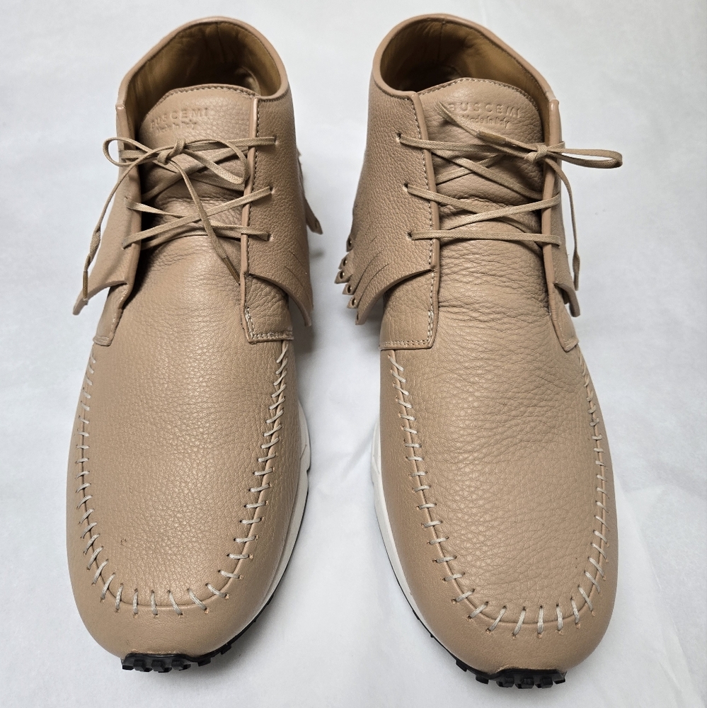 Buscemi Gladiador Leather shoes Men's Size 44 US 11  Color Cream/White